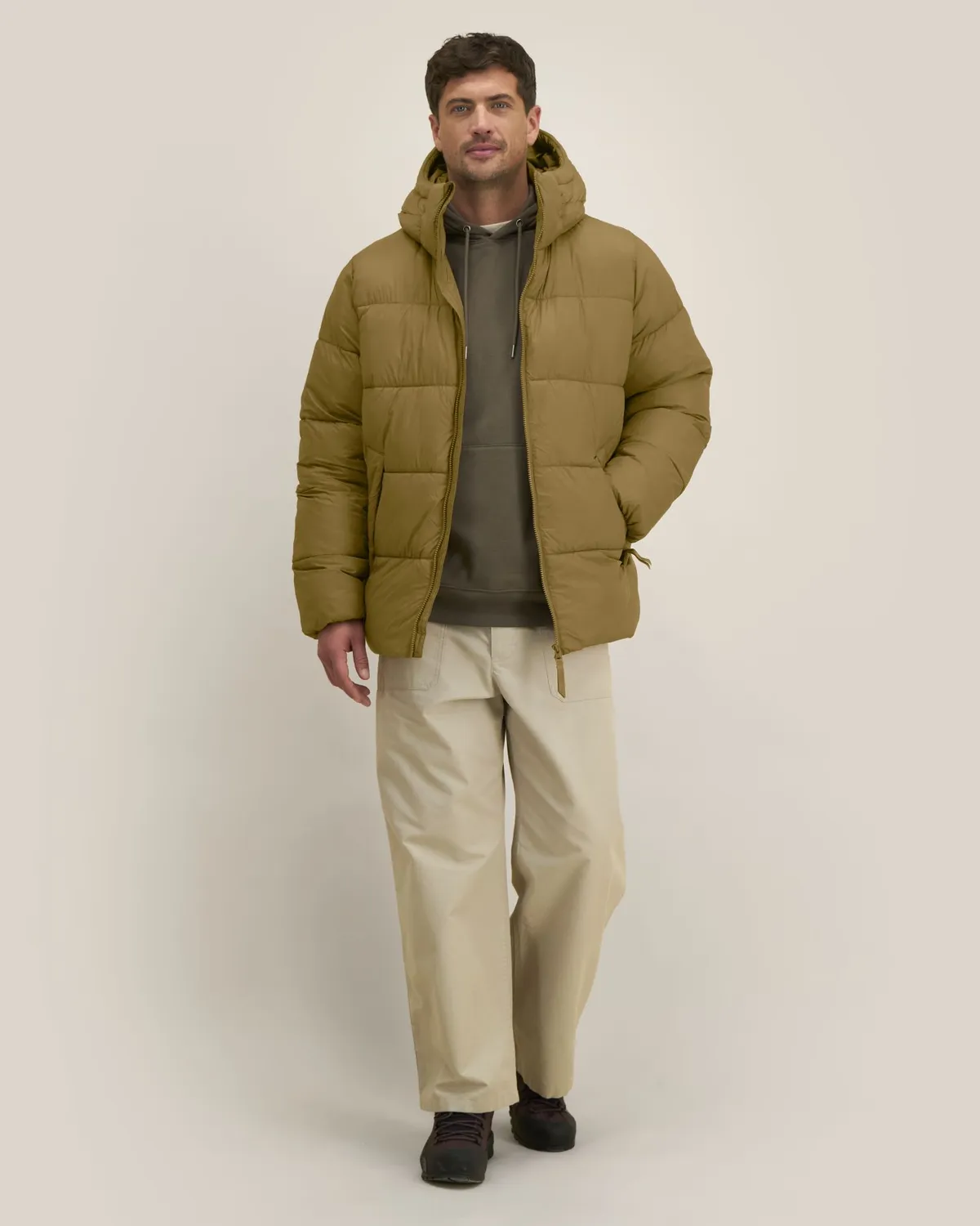 Puffer 2.0 in bronze, voorkant