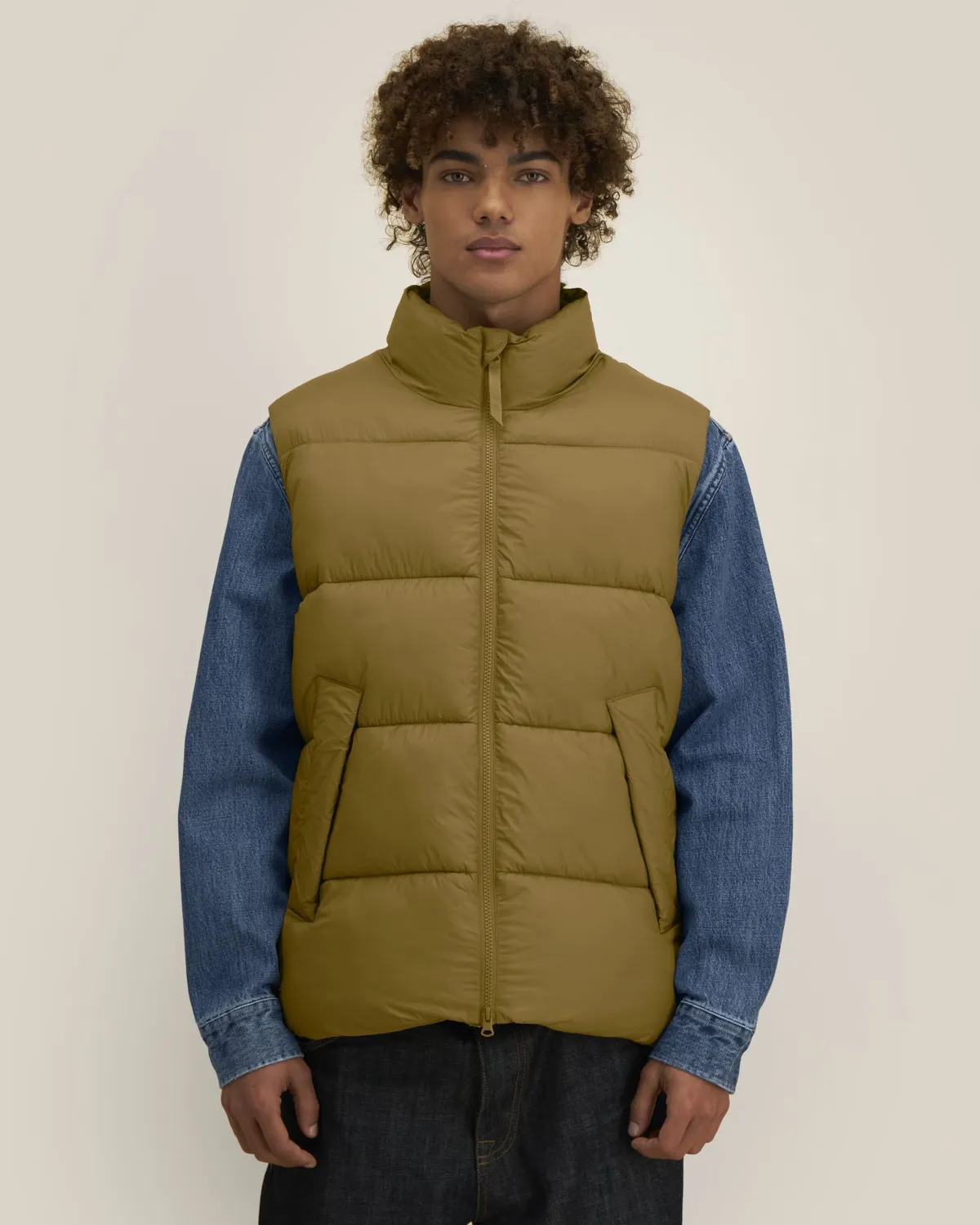 Puffer Gilet 2.0 in bronze, voorkant
