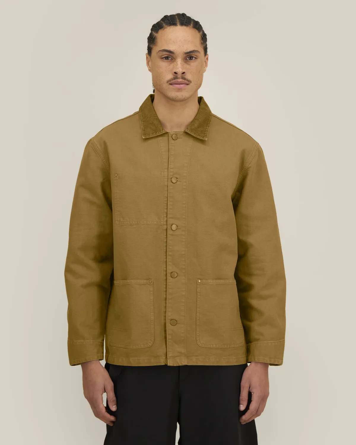 Chore Jacket in g.dyed bronze, voorkant