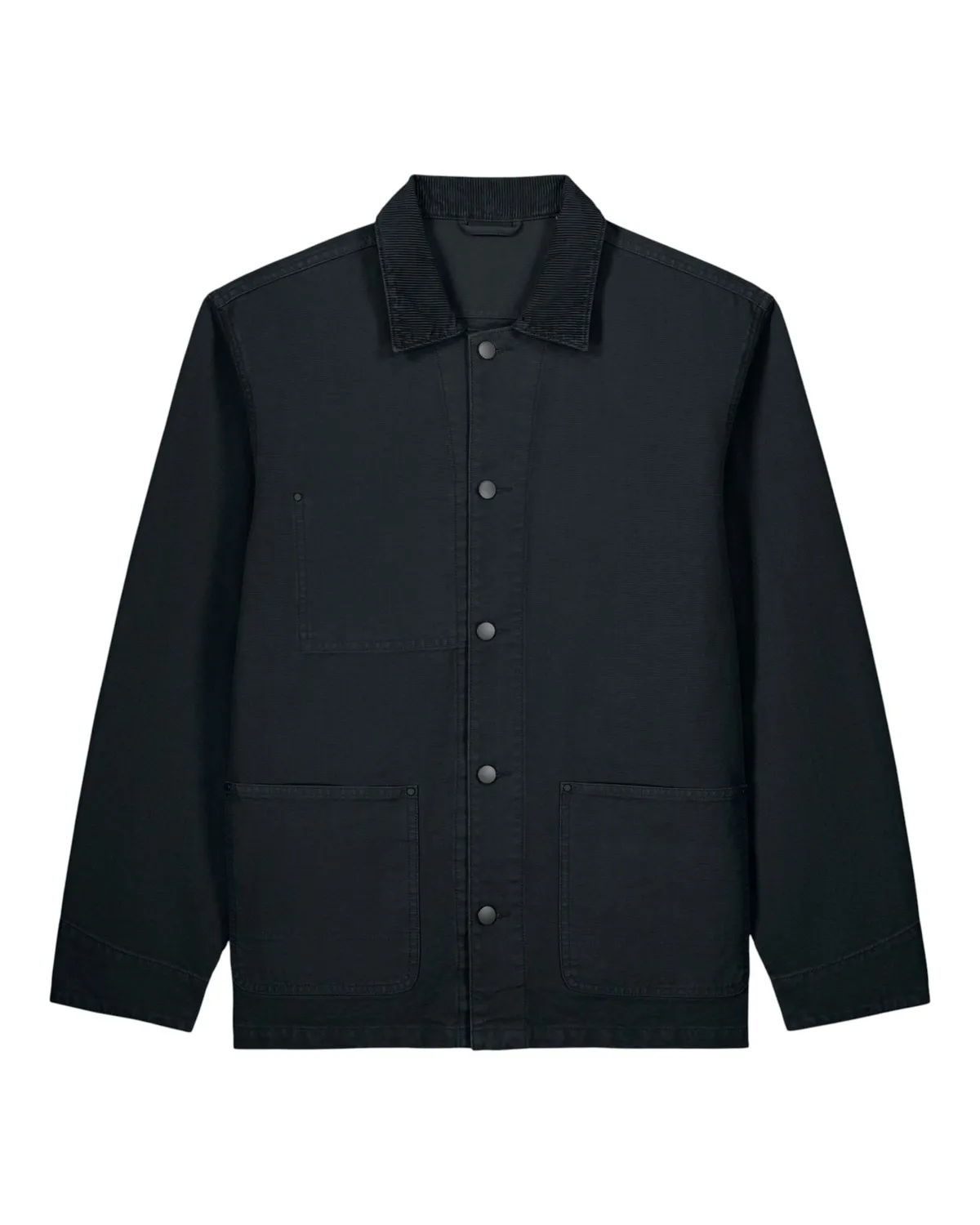 Chore Jacket in g. dyed black, zonder model