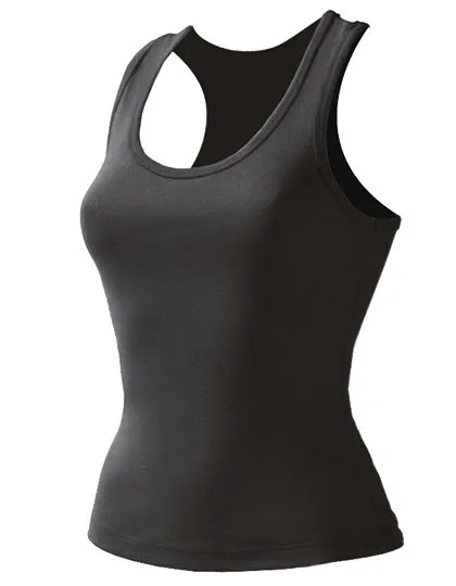 Women Party Tank Top in black
