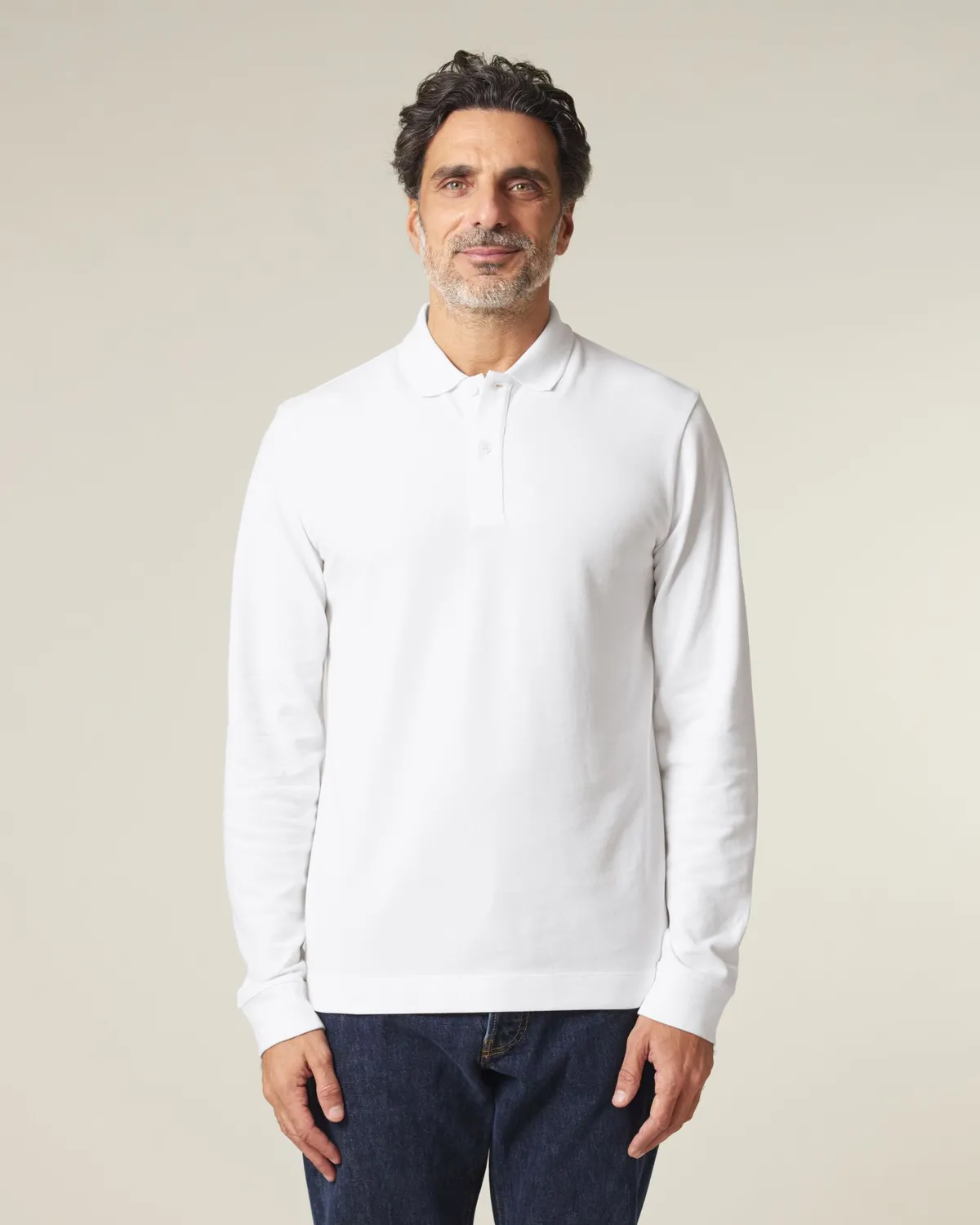 Prepster 2.0 Long Sleeve in white, voorkant