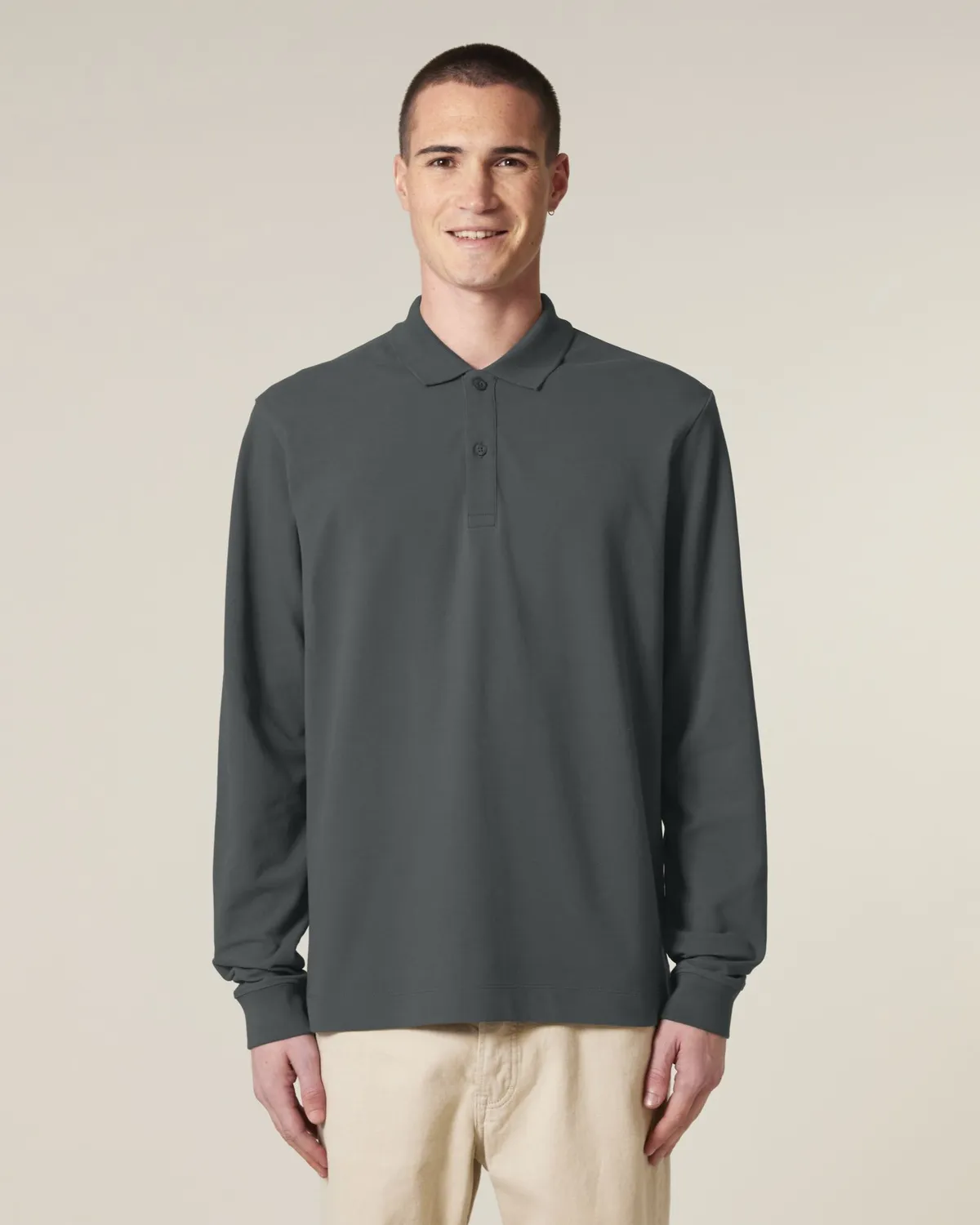 Prepster 2.0 Long Sleeve in anthracite, voorkant