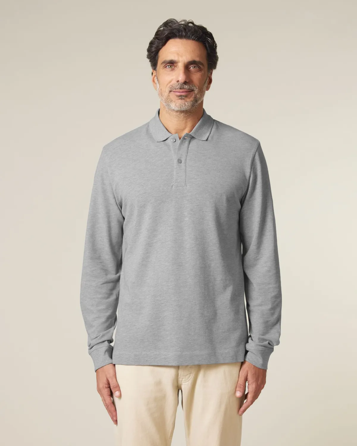 Prepster 2.0 Long Sleeve in heather grey, voorkant