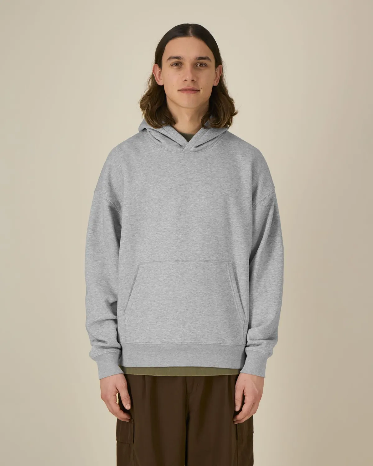 Chaser in heather grey, voorkant