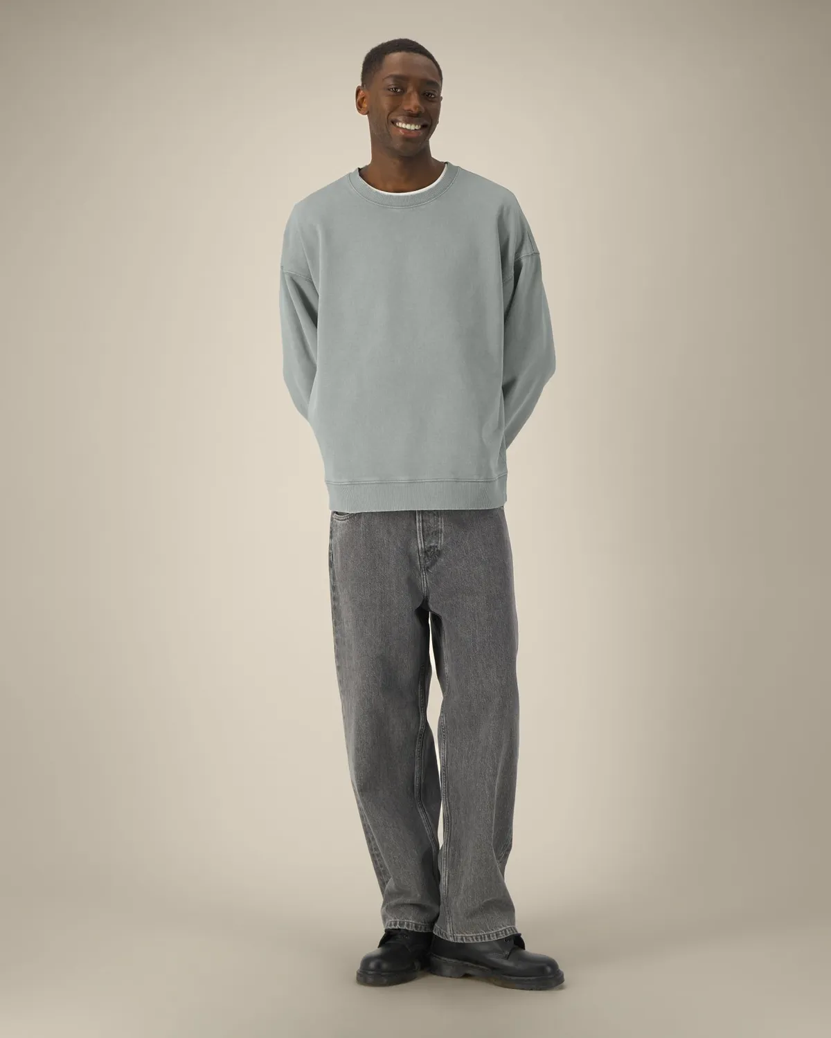 Radder 2.0 Vintage in g. dyed misty grey, voorkant