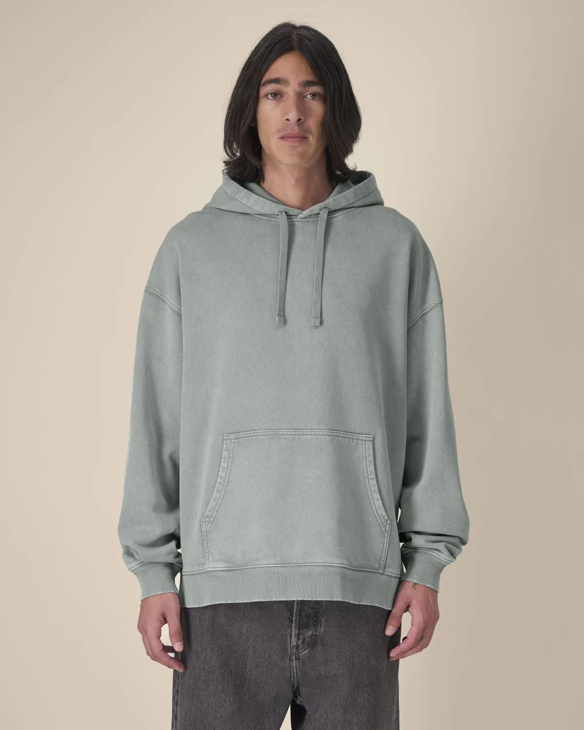 Slammer 2.0 vintage in g. dyed misty grey, voorkant