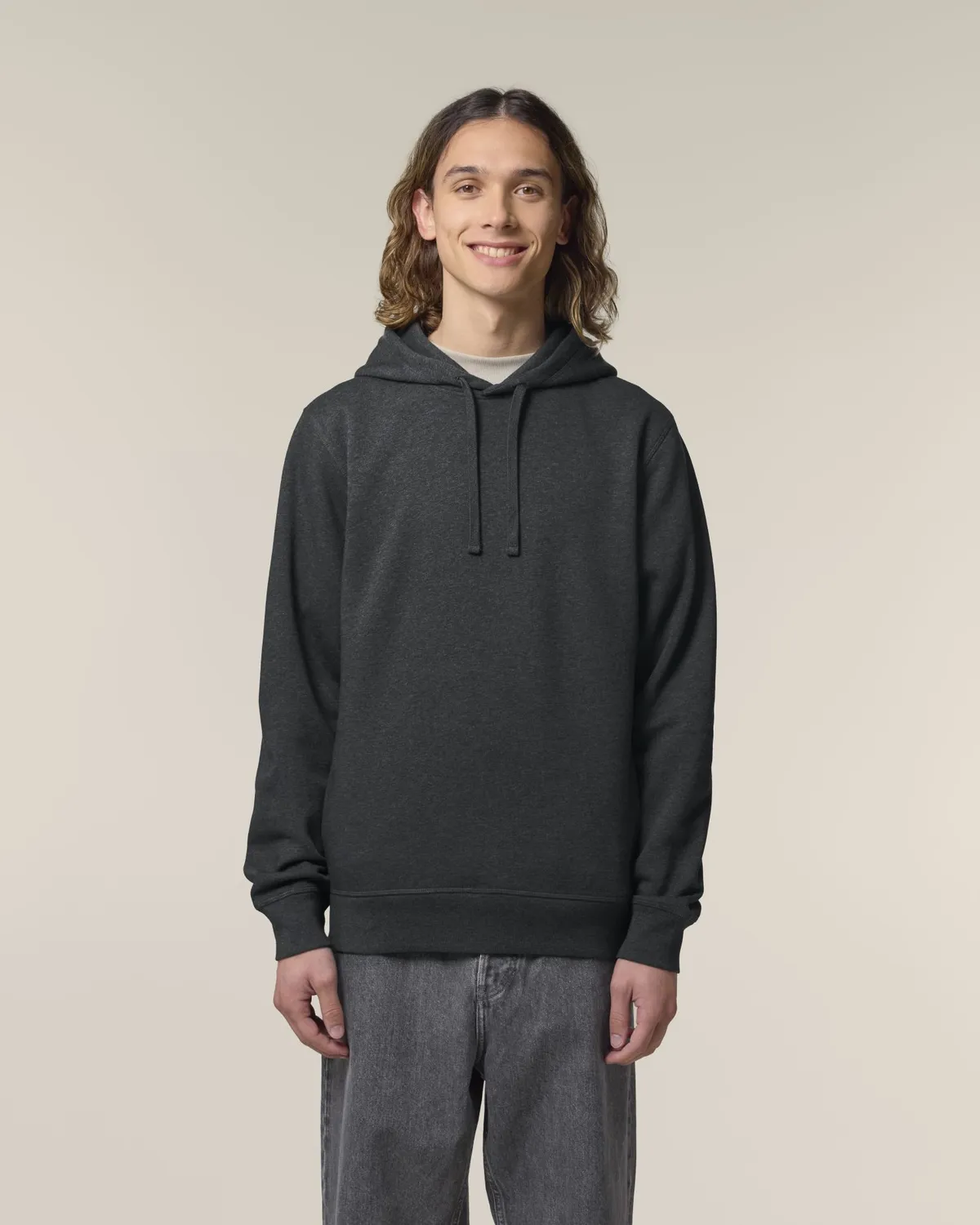 Sounder in dark heather grey, voorkant