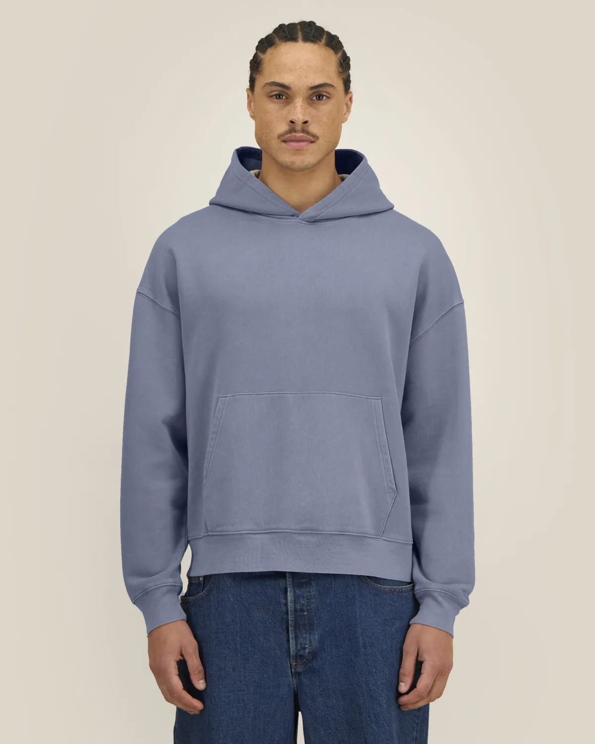 Chaser Vintage in g. dyed blue grey, voorkant