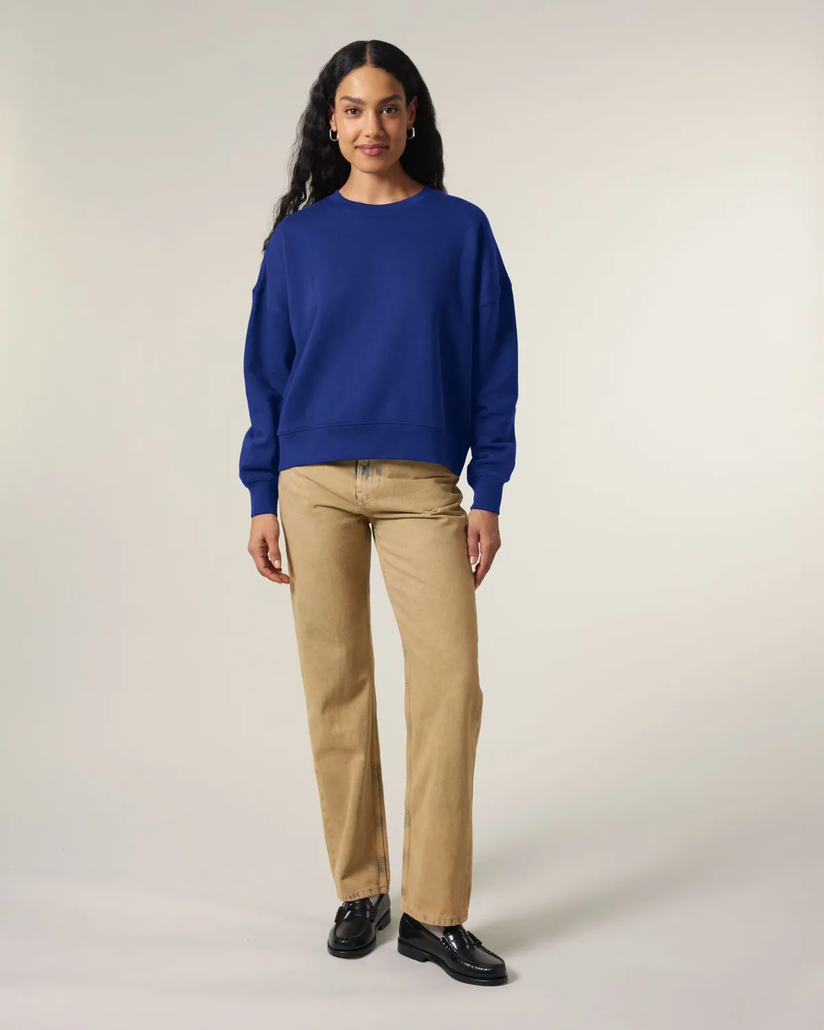 Stella Alma in worker blue, voorkant