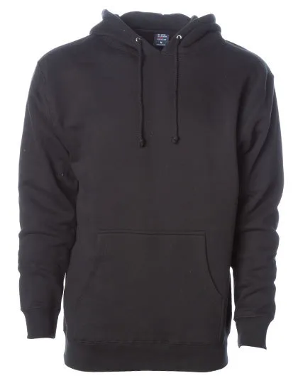 Men’s Heavyweight Hooded Pullover in black