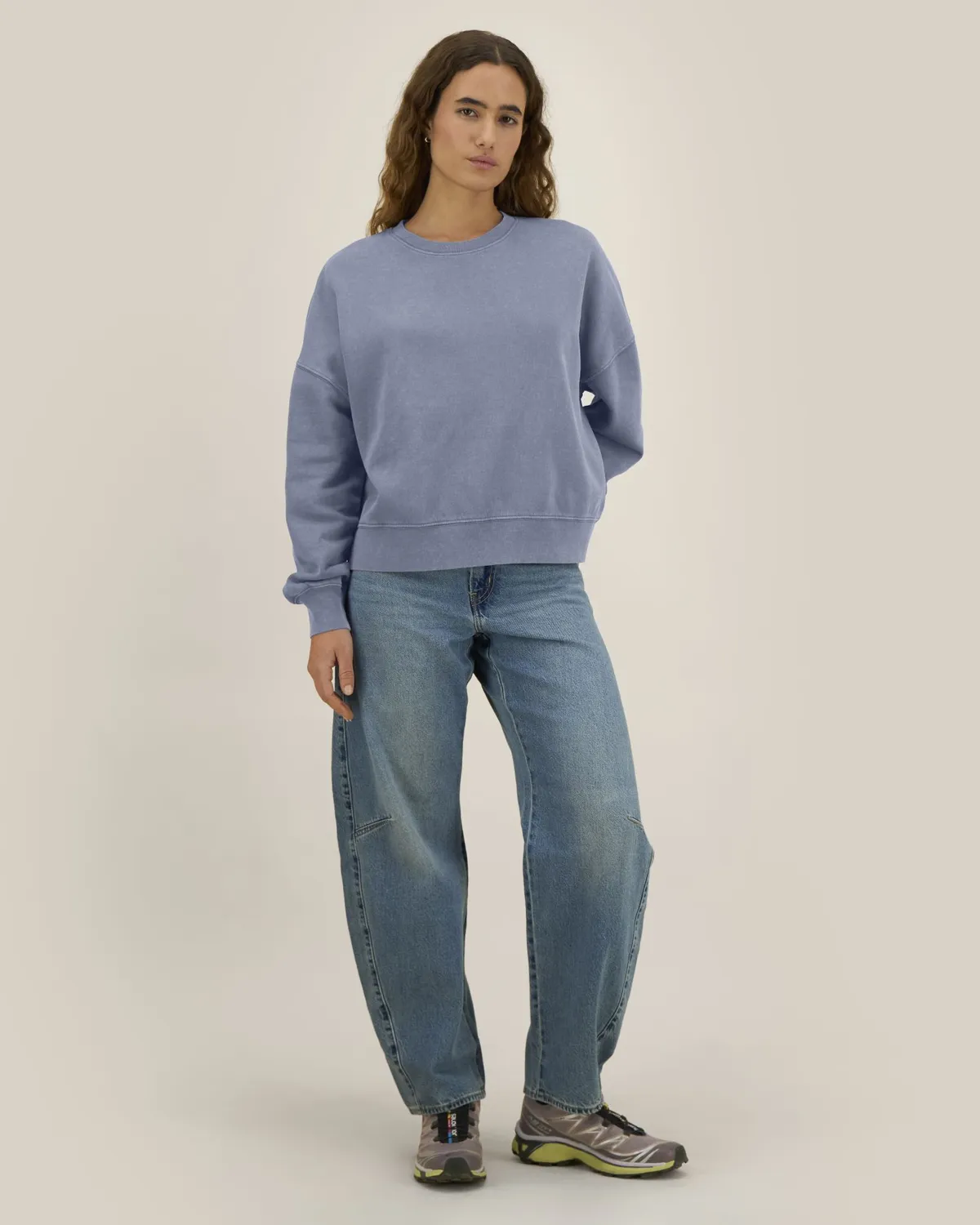 Stella Alma Vintage in g. dyed blue grey, voorkant