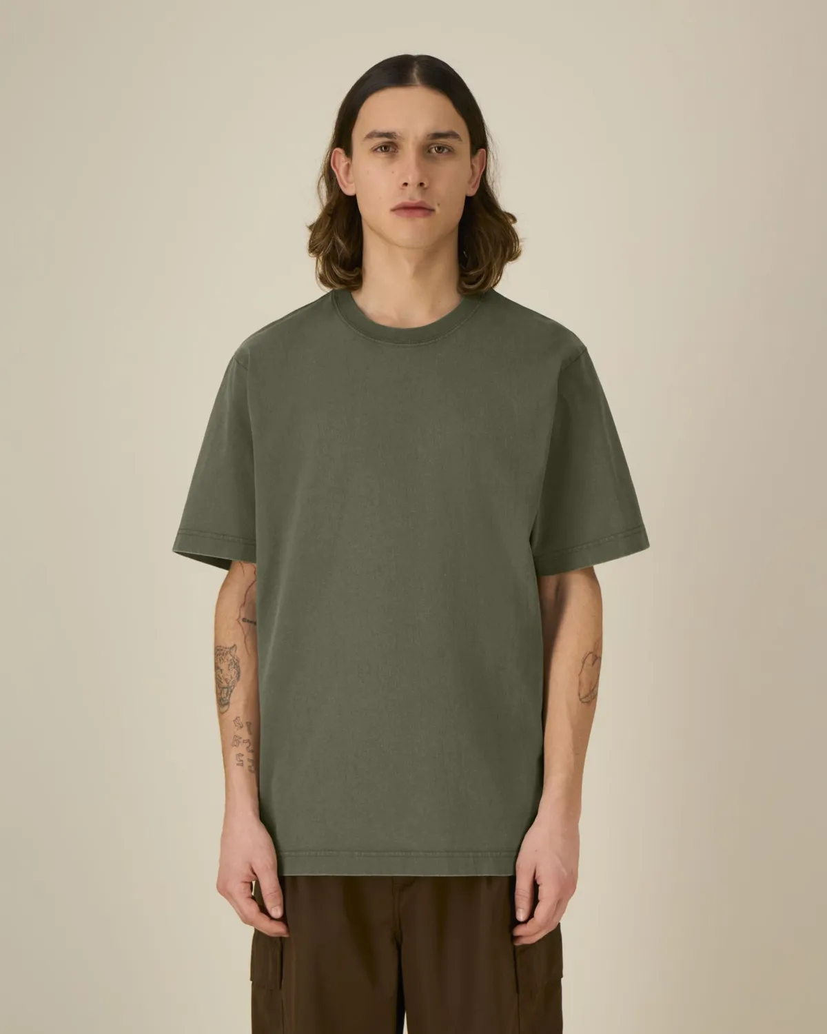 Freestyler Vintage in g. dyed khaki, voorkant