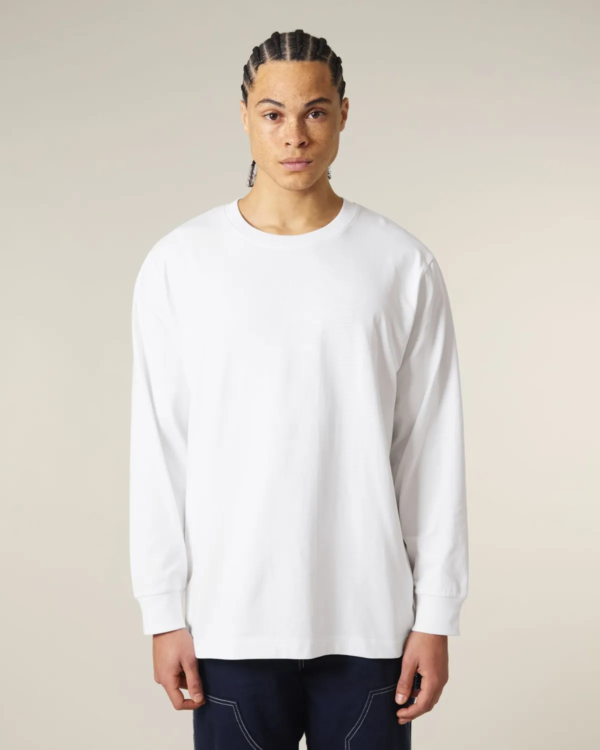 Freestyler Long Sleeve in white, voorkant