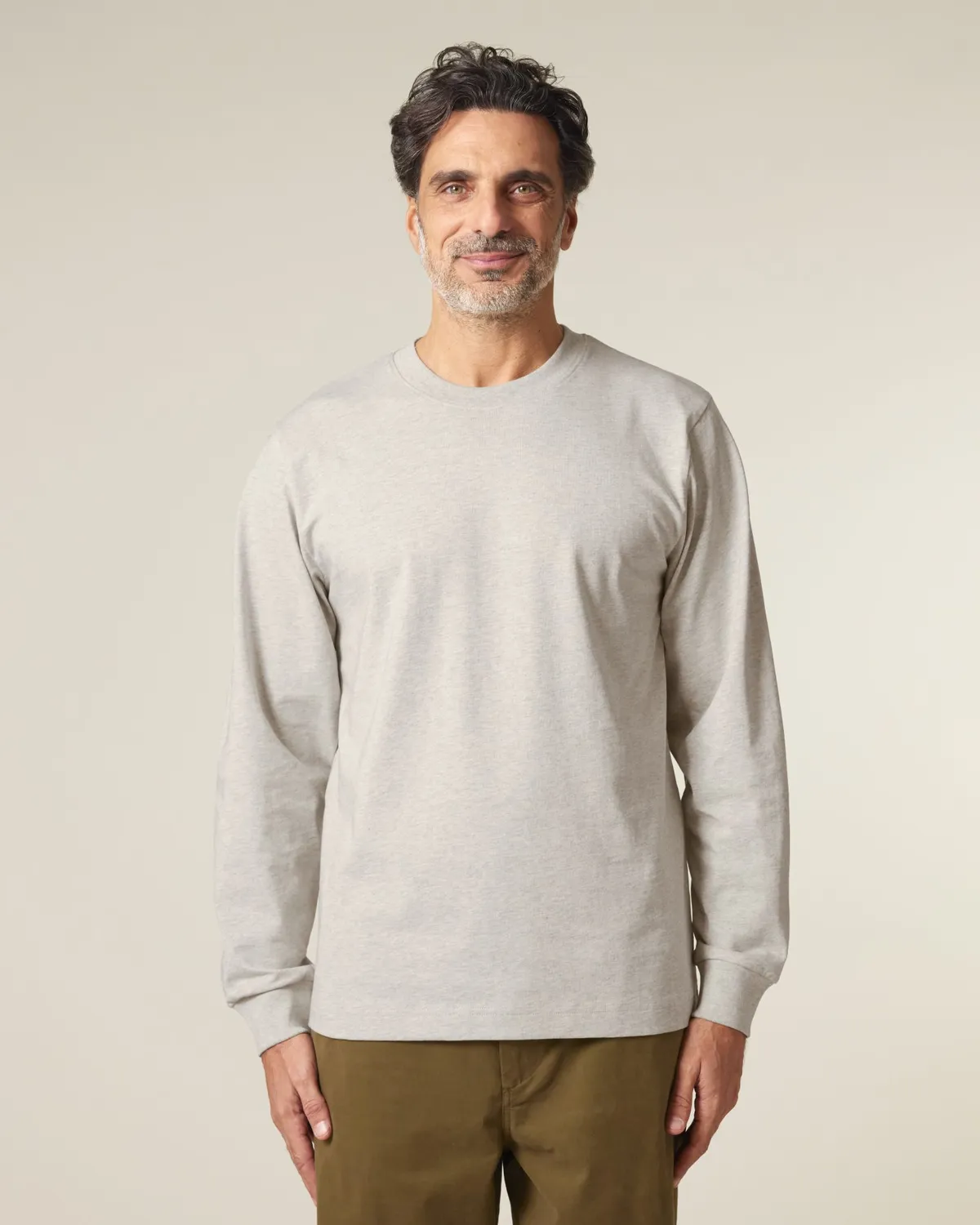 Freestyler Long Sleeve in vintage heather, voorkant