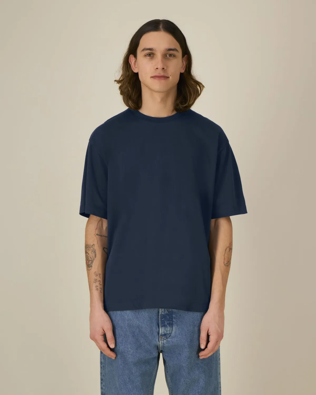Breezer in french navy, voorkant