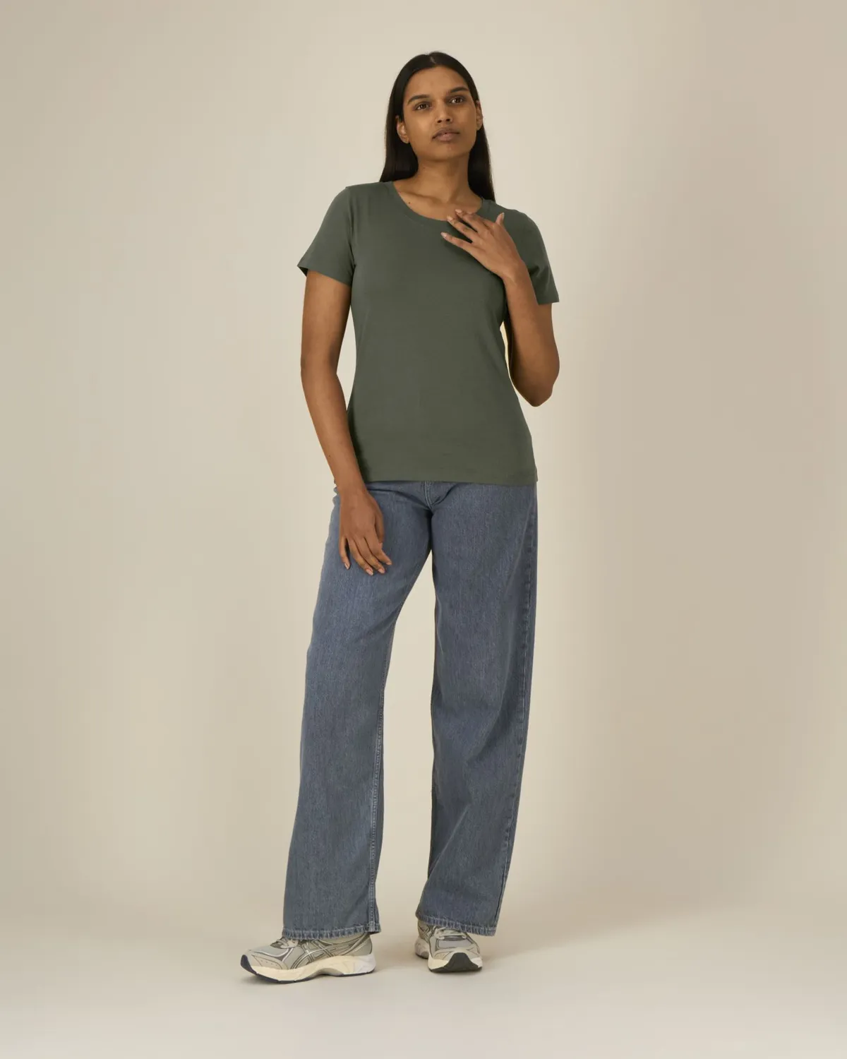 Stella Expresser 2.0 in khaki, voorkant