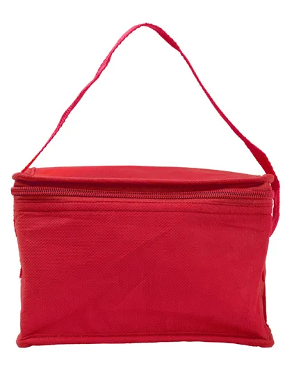Non-woven small cooler bag in red