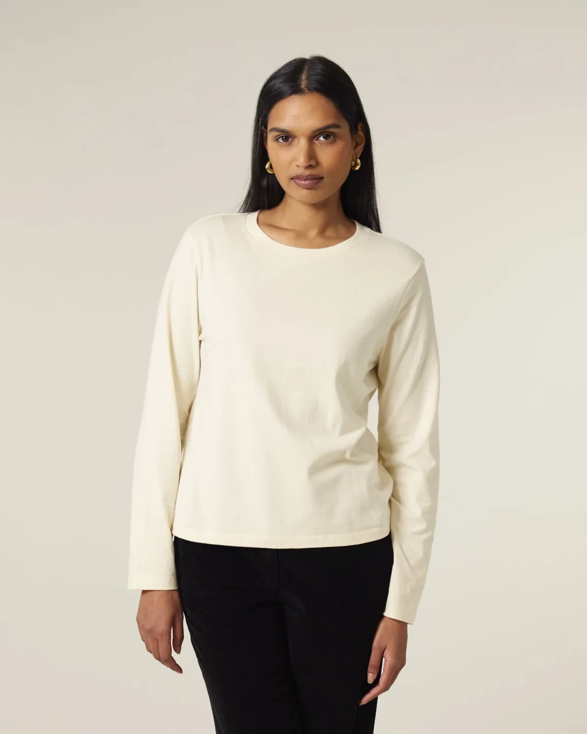 Stella Muser Long Sleeve in natural raw, voorkant