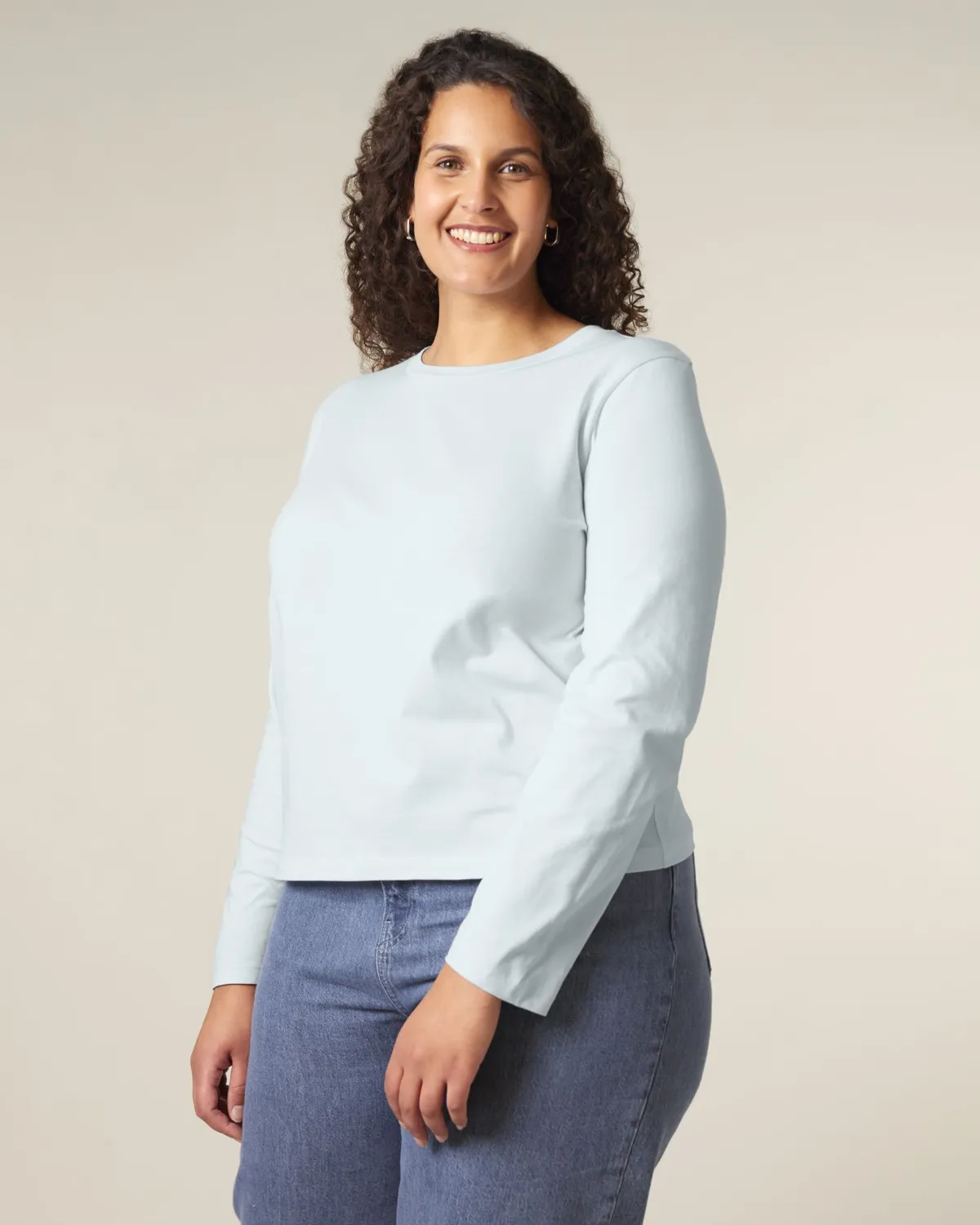 Stella Muser Long Sleeve in blue ice, voorkant