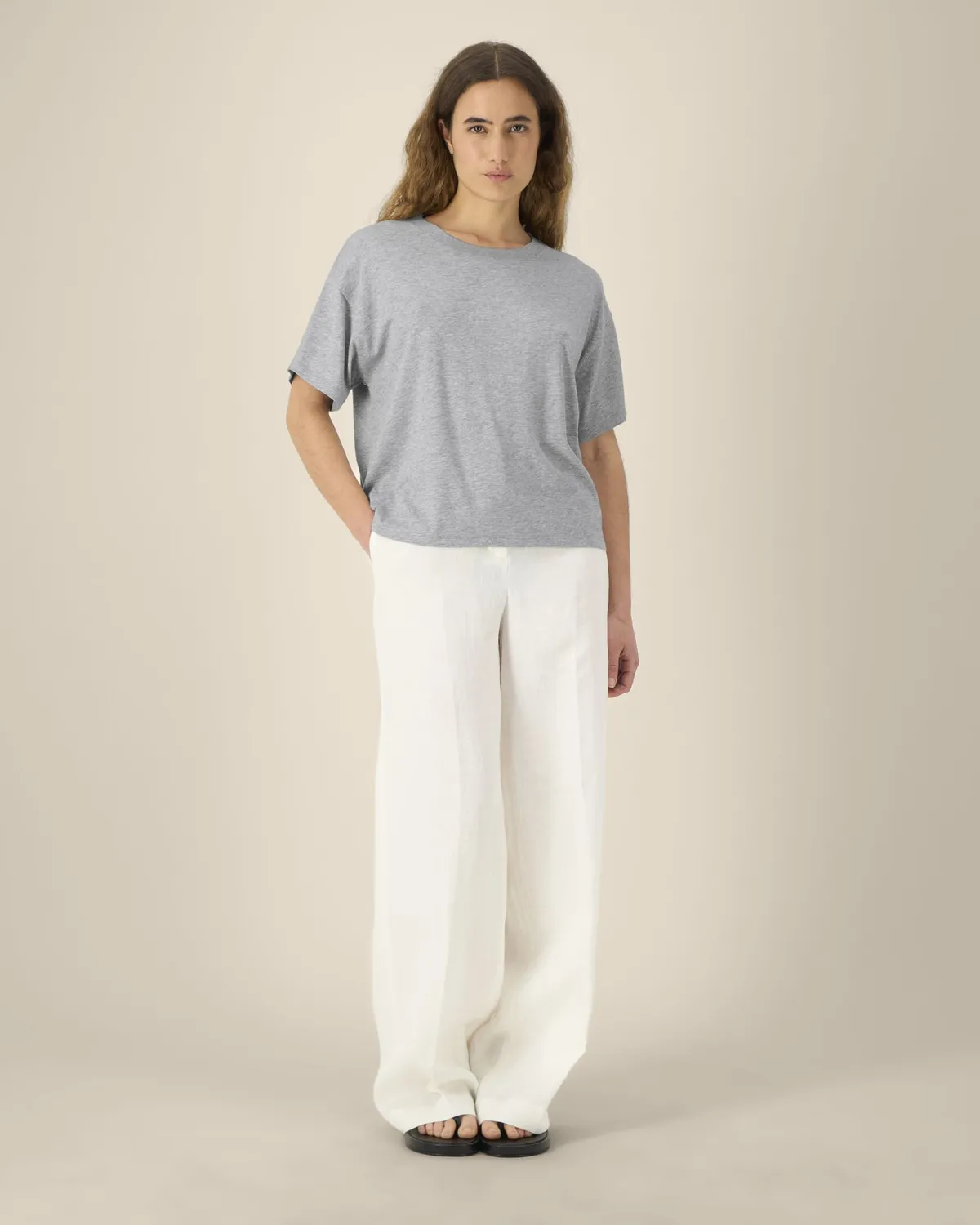 Stella Etta in heather grey, voorkant