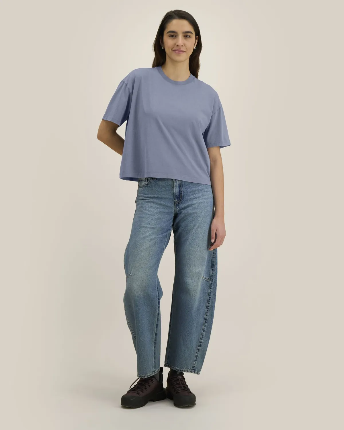 Stella Nova Vintage in g. dyed blue grey, voorkant