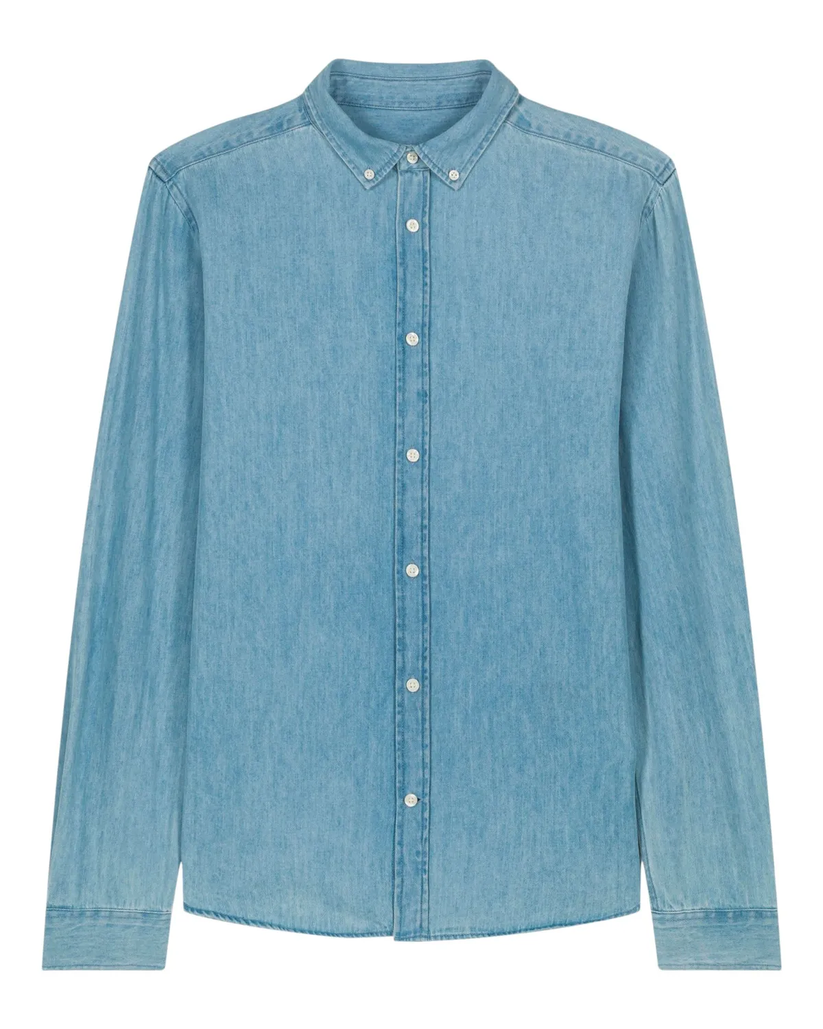 Stanley Denim Shirt in light wash, zonder model