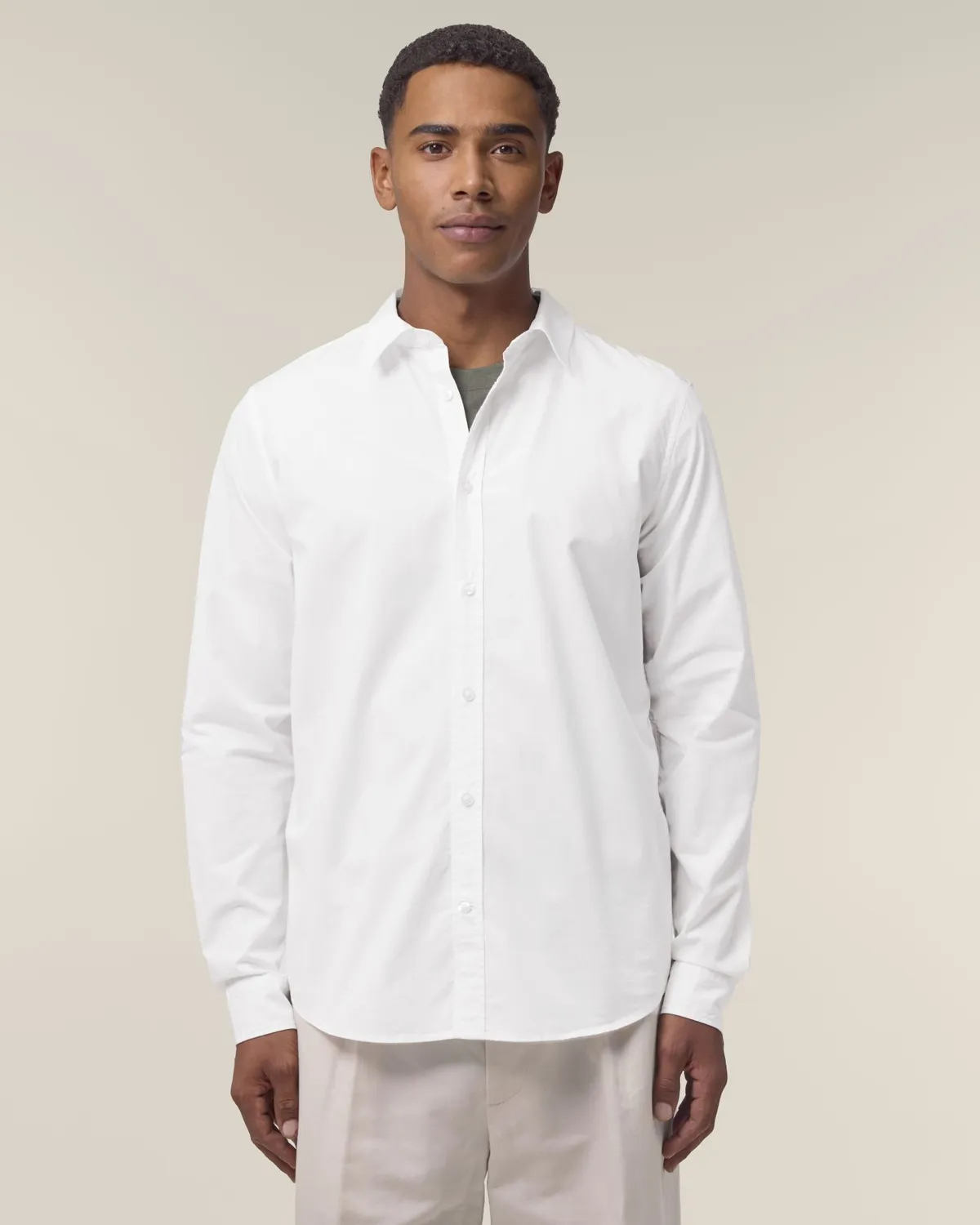 Stanley Styler Shirt in white, voorkant