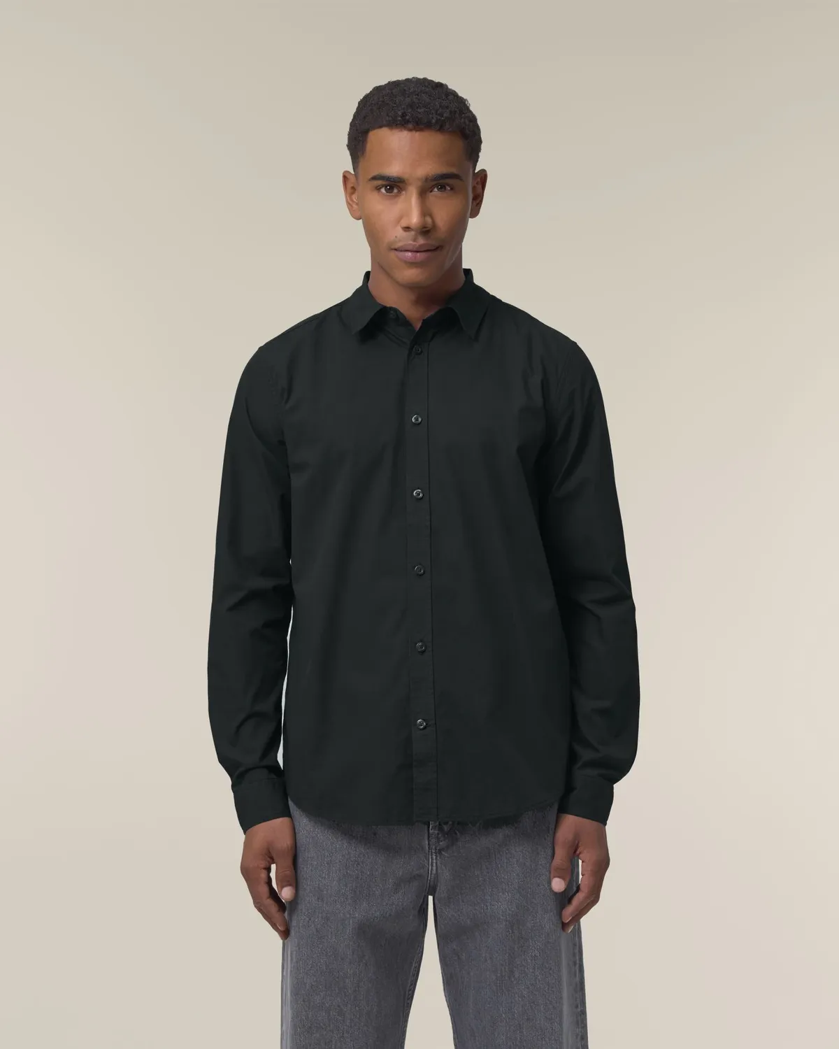 Stanley Styler Shirt in black, voorkant