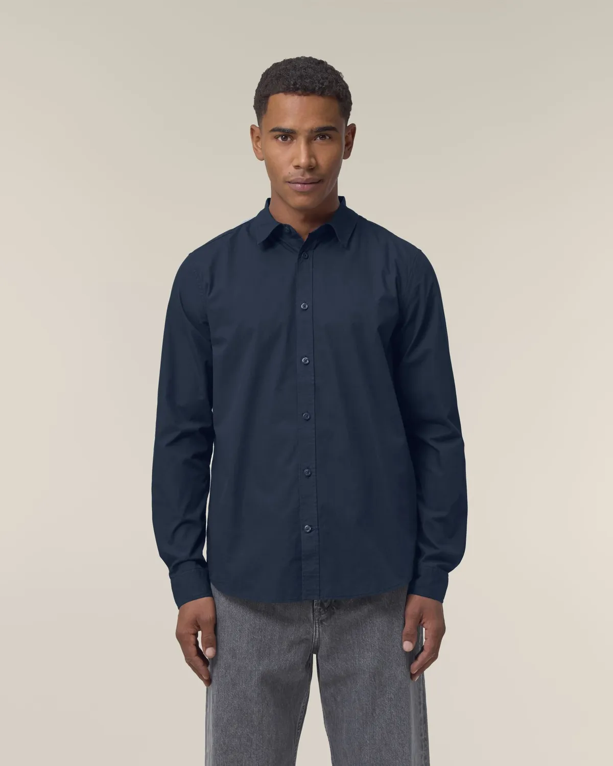 Stanley Styler Shirt in french navy, voorkant