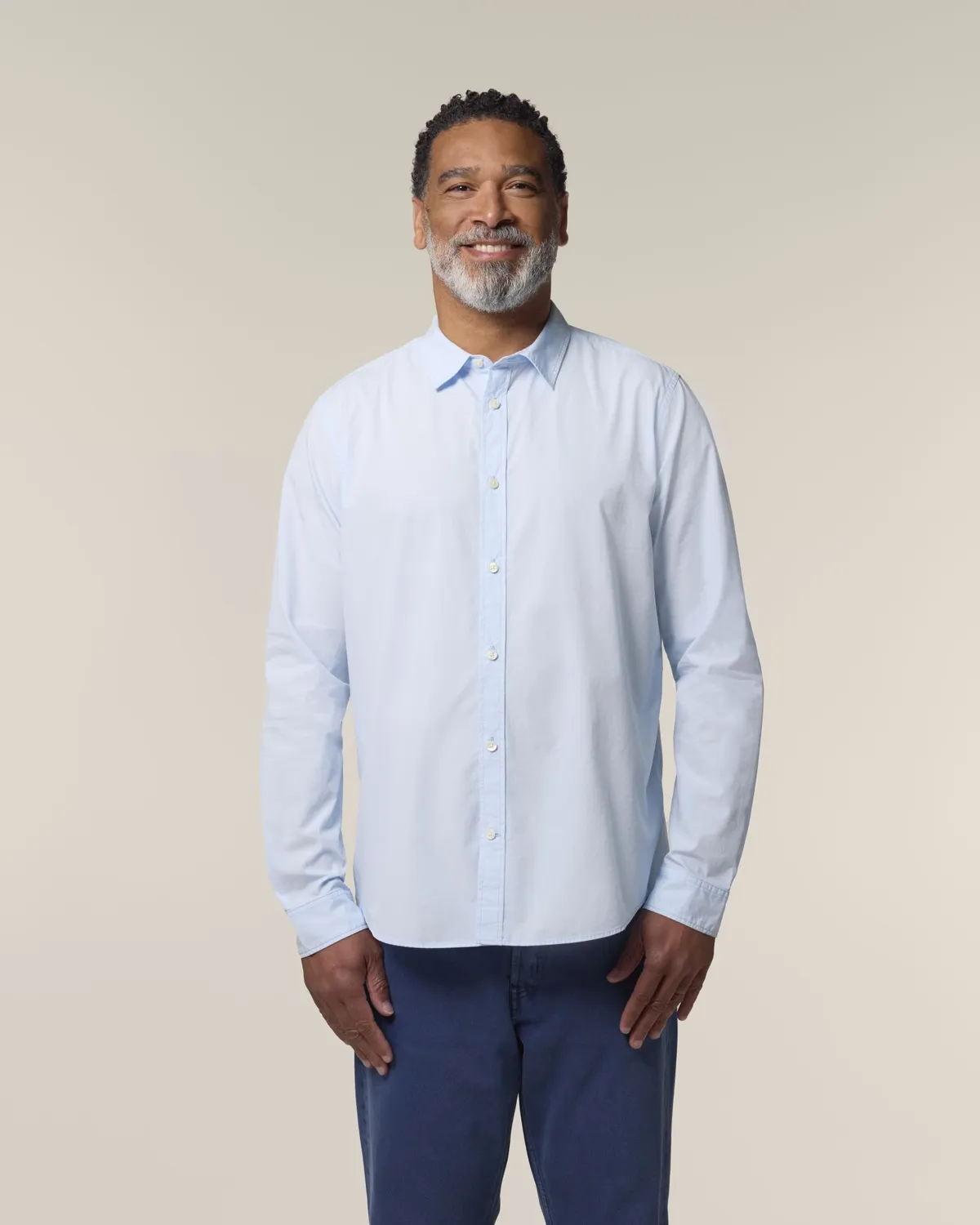 Stanley Styler Shirt in summer blue, voorkant