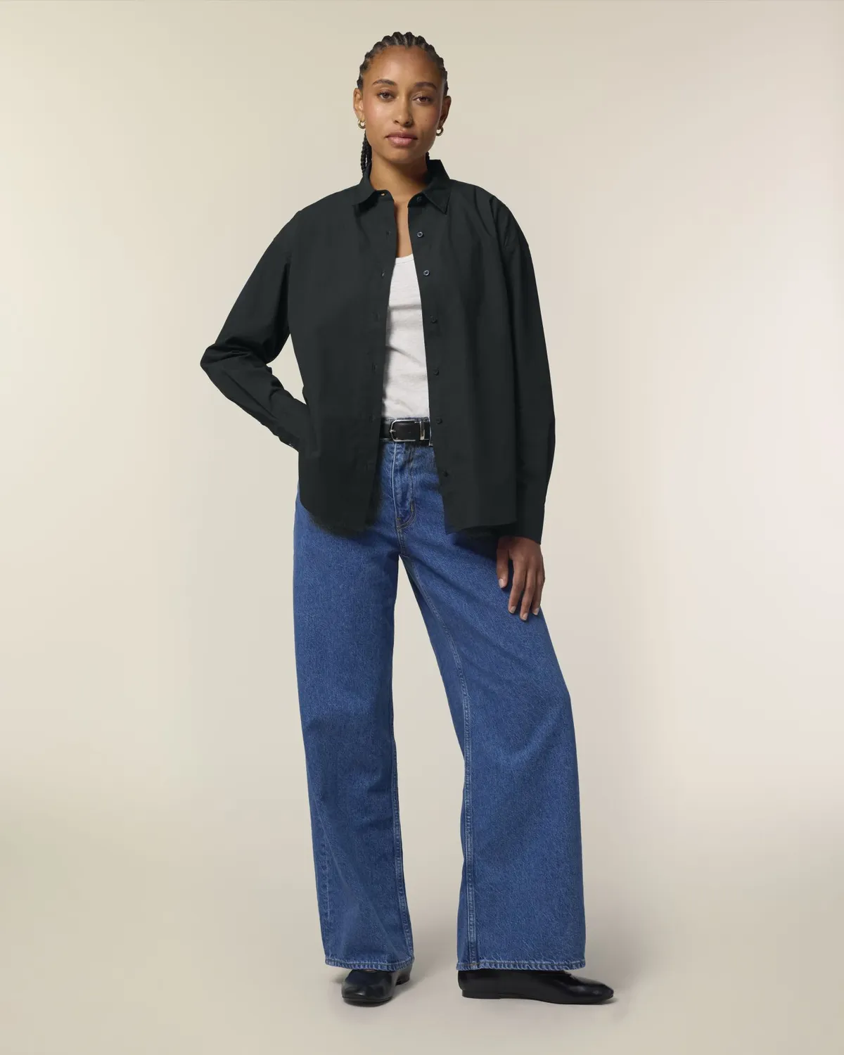 Stella Styler Shirt in black, voorkant