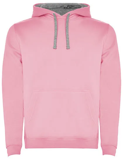Urban Hooded Sweatshirt in light pink 48/heather grey 58