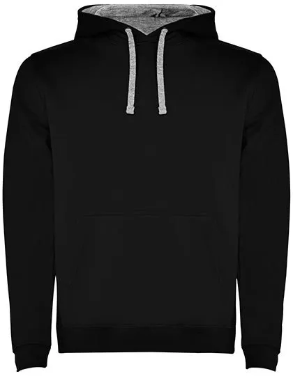 Urban Hooded Sweatshirt in black 02/heather grey 58