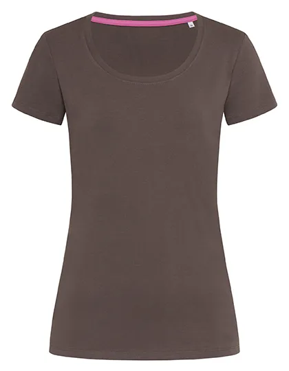 Claire Crew Neck for women in dark chocolate